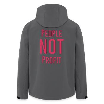 People not profit - Veste softshell homme en polyester recyclé Stanley/Stella - bleu pétrole foncé - Dos - AI Model Male 185 light (185cm)