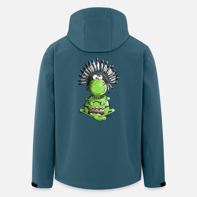 Indian Chieftain - Native - Frog - Men’s Recycled Softshell Jacket by Stanley/Stella - stargazer
