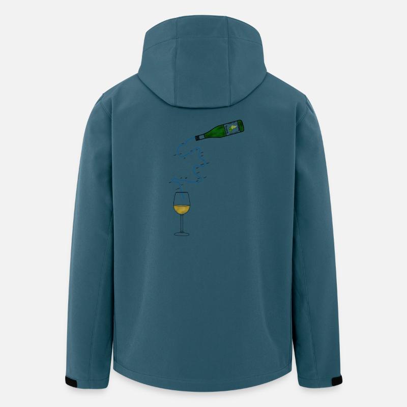 Gläschen Moselkrampen - Recycelte Männer Softshell-Jacke von Stanley/Stella - Dunkles Petrol