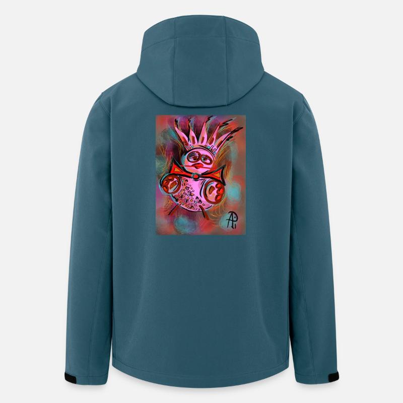 pink_piou_piou - Recycelte Männer Softshell-Jacke von Stanley/Stella - Dunkles Petrol