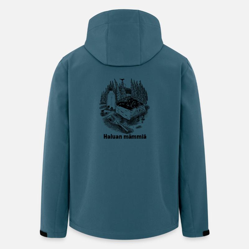 Mämmi - Recycelte Männer Softshell-Jacke von Stanley/Stella - Dunkles Petrol