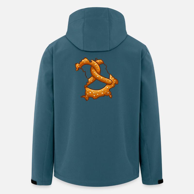 Bretzels de Bavière | Bavière robuste - Veste softshell homme en polyester recyclé Stanley/Stella - bleu pétrole foncé