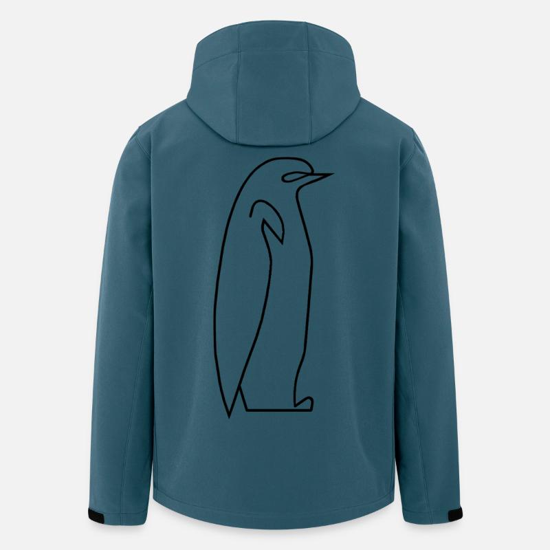 Pinguin - Recycelte Männer Softshell-Jacke von Stanley/Stella - Dunkles Petrol