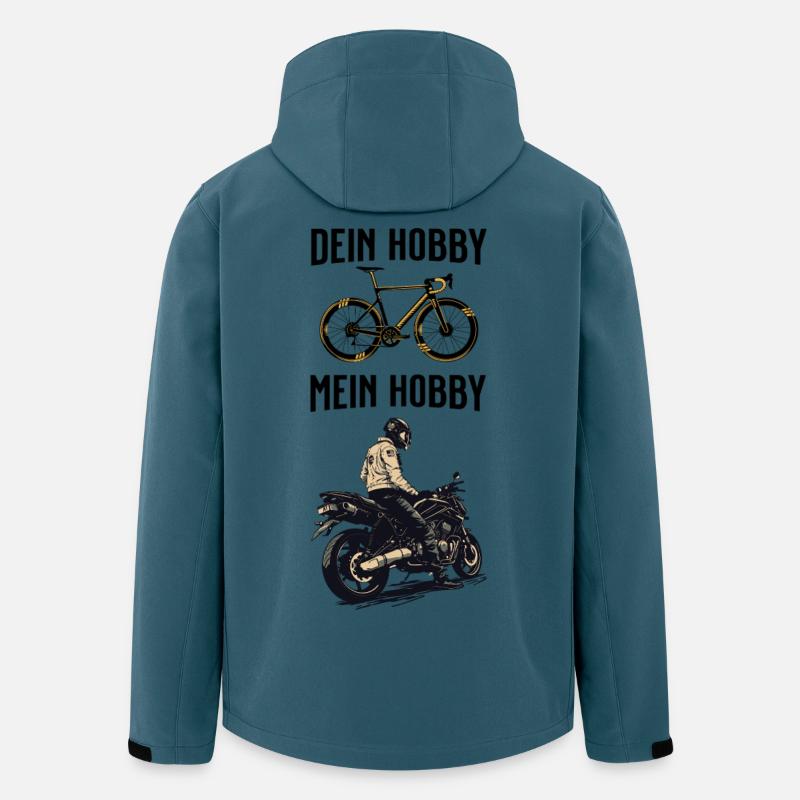 Dein Hobby Mein Hobby - Recycelte Männer Softshell-Jacke von Stanley/Stella - Dunkles Petrol