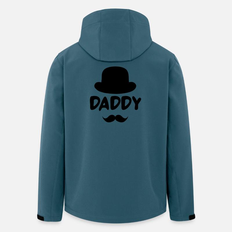 BESTER DAD - Recycelte Männer Softshell-Jacke von Stanley/Stella - Dunkles Petrol