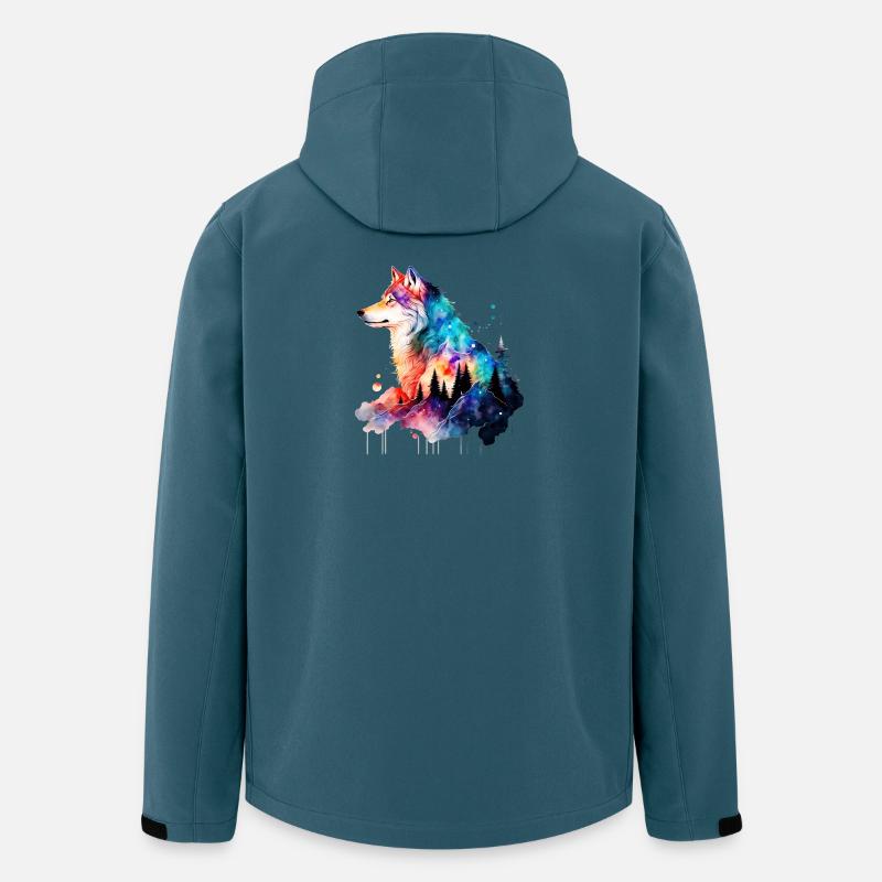 Wolf - Recycelte Männer Softshell-Jacke von Stanley/Stella - Dunkles Petrol