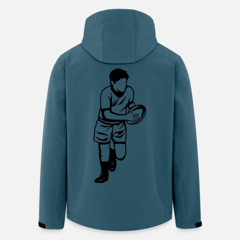 Rugby Junge - Recycelte Männer Softshell-Jacke von Stanley/Stella - Dunkles Petrol