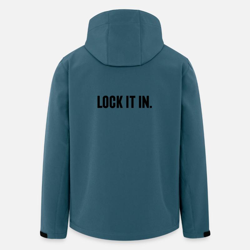 Basketball-Liebhaber-Geschenk – Lock It In - Recycelte Männer Softshell-Jacke von Stanley/Stella - Dunkles Petrol