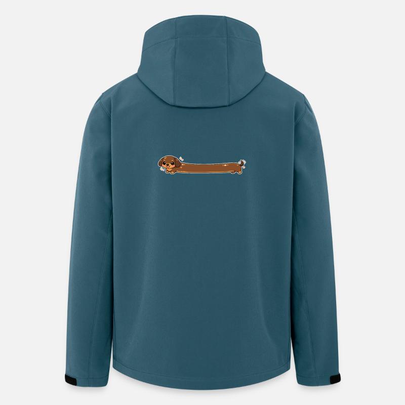 Long, teckel mignon - Veste softshell homme en polyester recyclé Stanley/Stella - bleu pétrole foncé