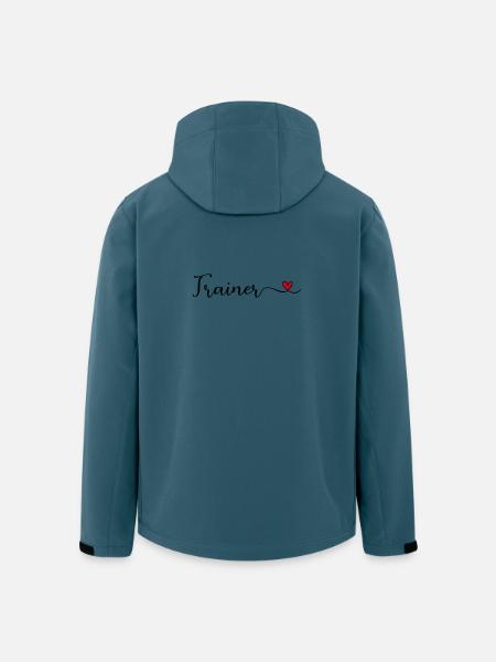 Entraîneur - Veste softshell homme en polyester recyclé Stanley/Stella - bleu pétrole foncé