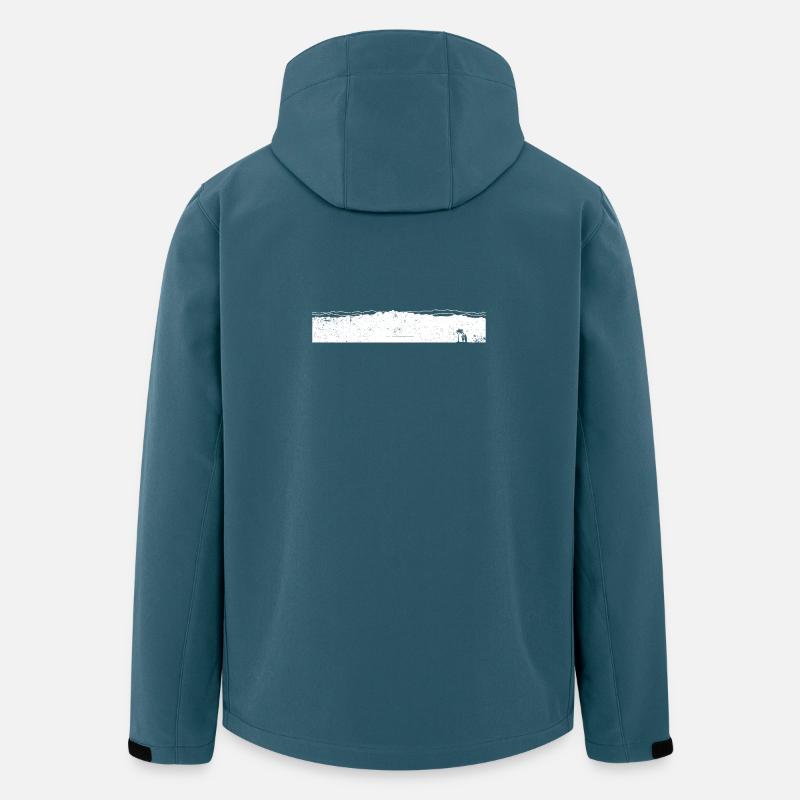 Große Welle - Recycelte Männer Softshell-Jacke von Stanley/Stella - Dunkles Petrol
