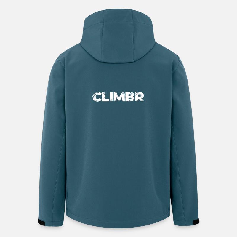 CLIMBR: Ein Design für Kletterer - Recycelte Männer Softshell-Jacke von Stanley/Stella - Dunkles Petrol