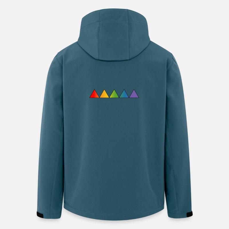 Rainbow LGBTQ triangles - Men’s Recycled Softshell Jacket by Stanley/Stella - stargazer
