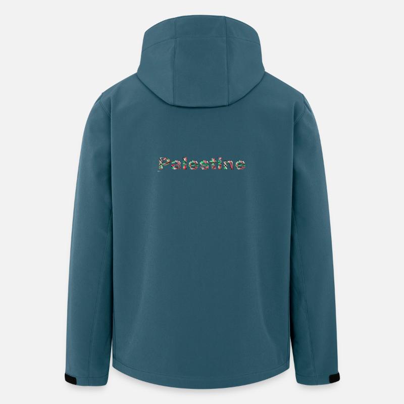 Palestine Colourful - Recycelte Männer Softshell-Jacke von Stanley/Stella - Dunkles Petrol