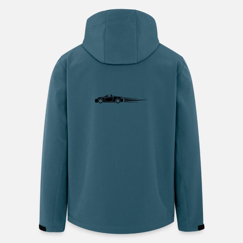 Auto Gas Sportwagen - Recycelte Männer Softshell-Jacke von Stanley/Stella - Dunkles Petrol