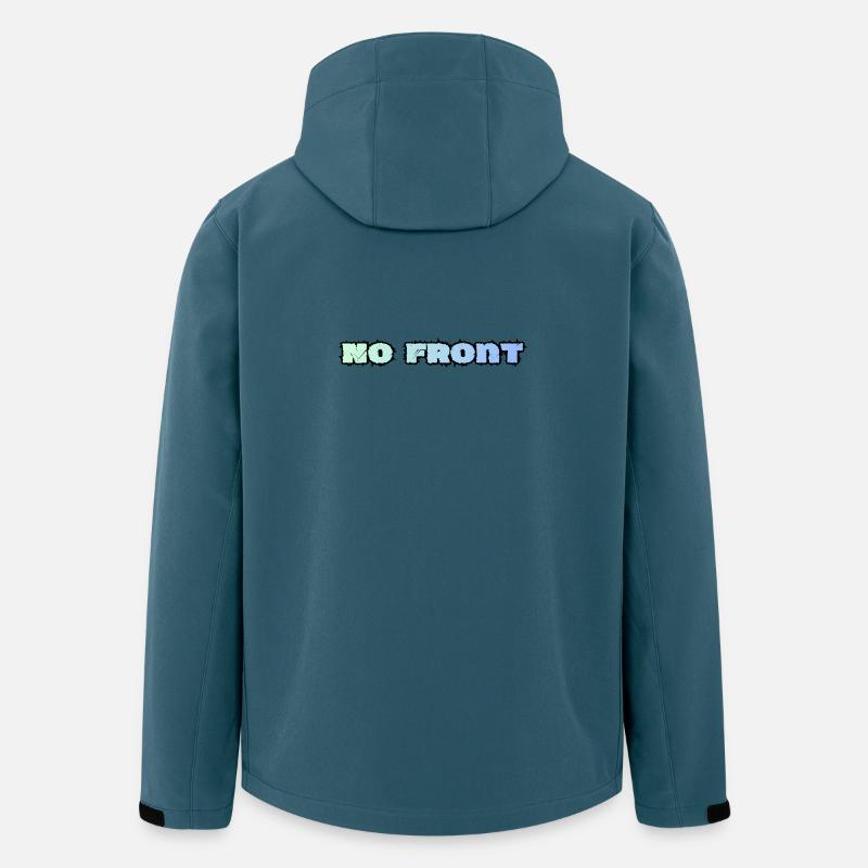 No Front, Kein Vorwurf, Jugendsprache - Recycelte Männer Softshell-Jacke von Stanley/Stella - Dunkles Petrol