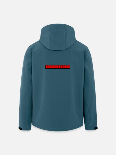 Rectangle loading bar Black Red (100%) - Men’s Recycled Softshell Jacket by Stanley/Stella - stargazer