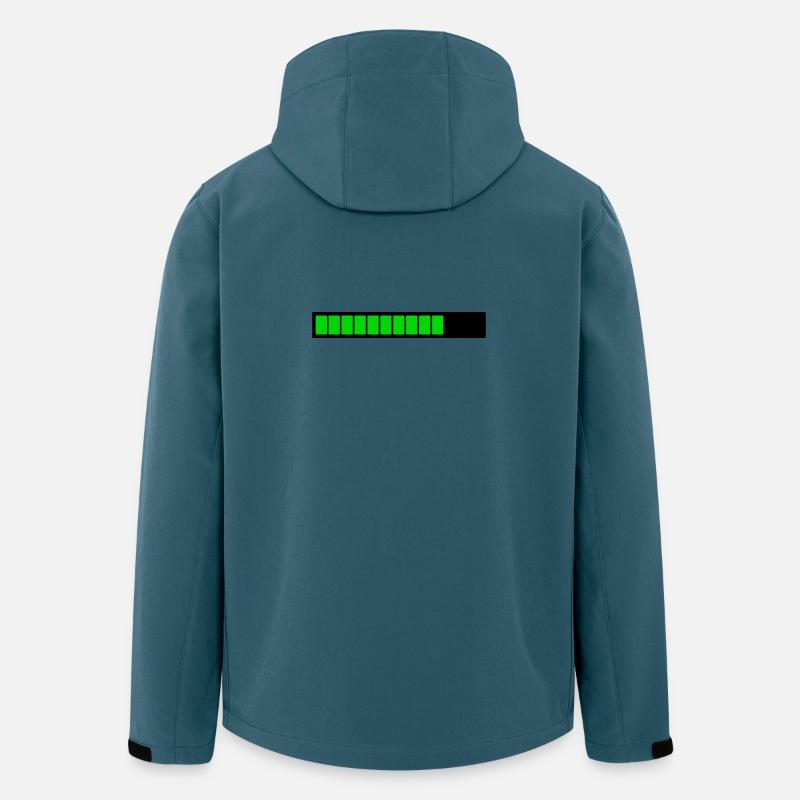 Rectangle loading bar Black Green (75%) - Men’s Recycled Softshell Jacket by Stanley/Stella - stargazer