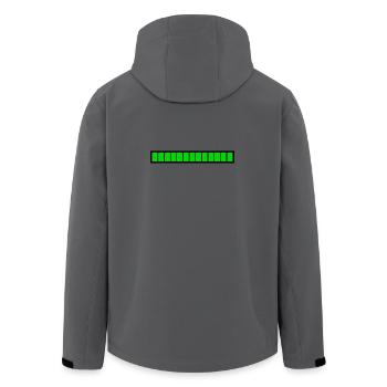 Barre de chargement rectangle Noir Vert (100%) - Veste softshell homme en polyester recyclé Stanley/Stella - bleu pétrole foncé - Dos - AI Model Male 185 light (185cm)