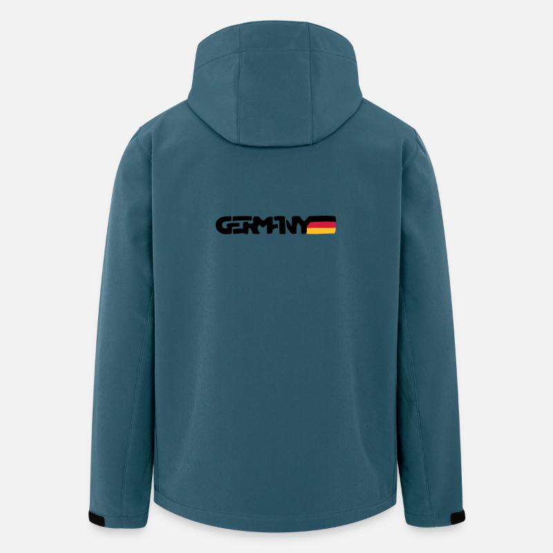 Germany - Recycelte Männer Softshell-Jacke von Stanley/Stella - Dunkles Petrol