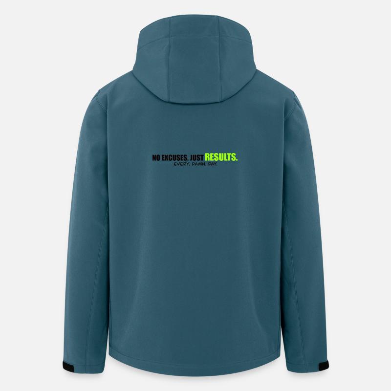 NO EXCUSES - Performance mindset Shirt - Recycelte Männer Softshell-Jacke von Stanley/Stella - Dunkles Petrol