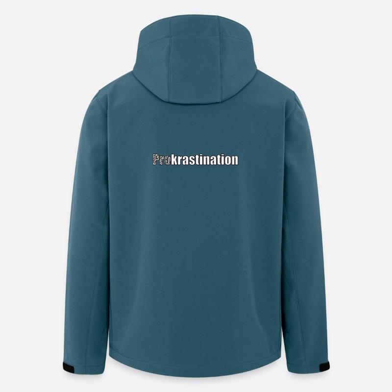 Procrastination - Veste softshell homme en polyester recyclé Stanley/Stella - bleu pétrole foncé
