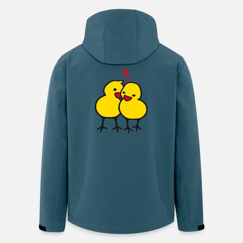 Chicks in Love (b) - Recycelte Männer Softshell-Jacke von Stanley/Stella - Dunkles Petrol