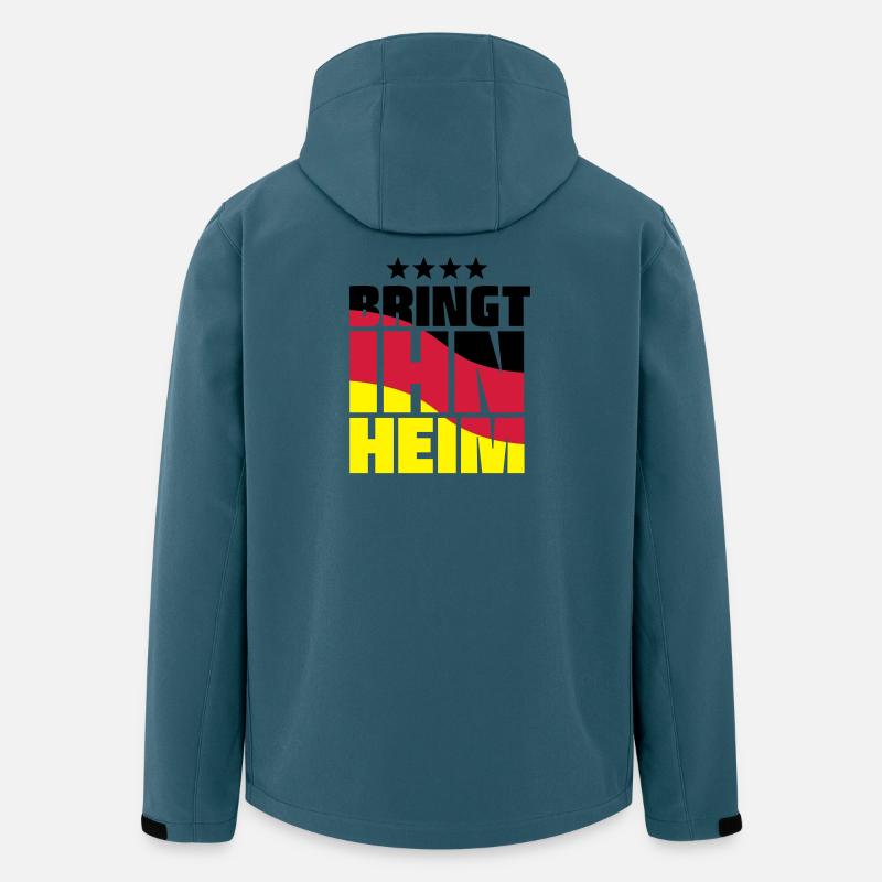 bringt ihn heim! WM pokal - Recycelte Männer Softshell-Jacke von Stanley/Stella - Dunkles Petrol