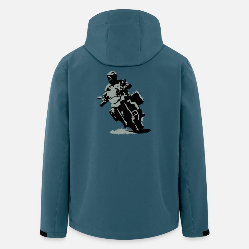 Reiseenduro klein - Recycelte Männer Softshell-Jacke Discoverer von Stanley/Stella - Dunkles Petrol