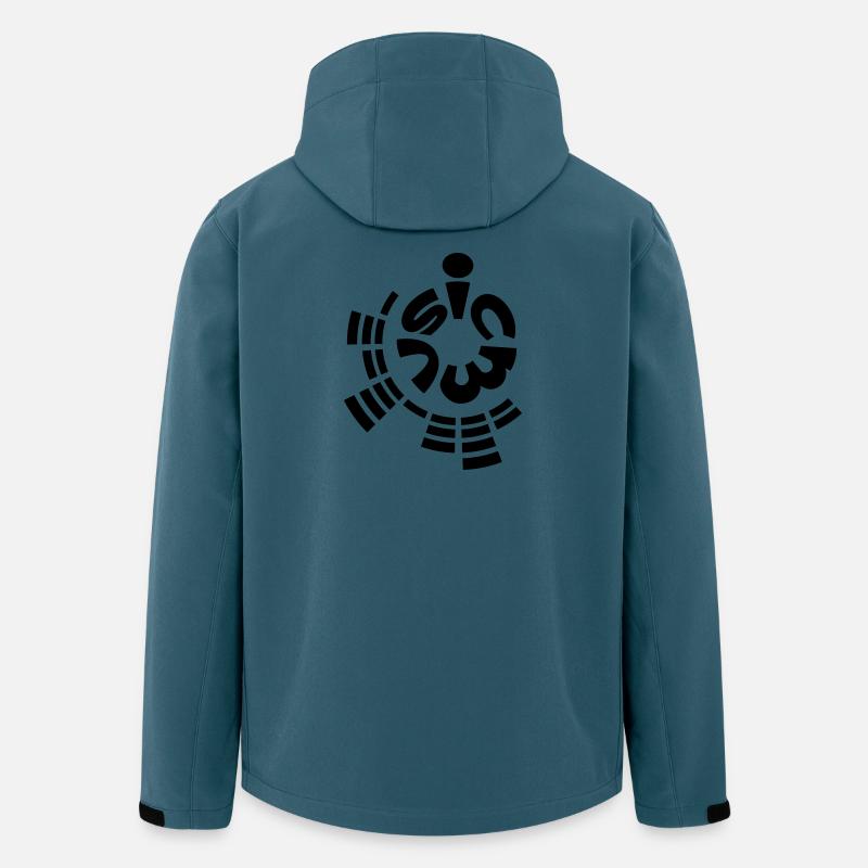 music (1c) - Recycelte Männer Softshell-Jacke von Stanley/Stella - Dunkles Petrol
