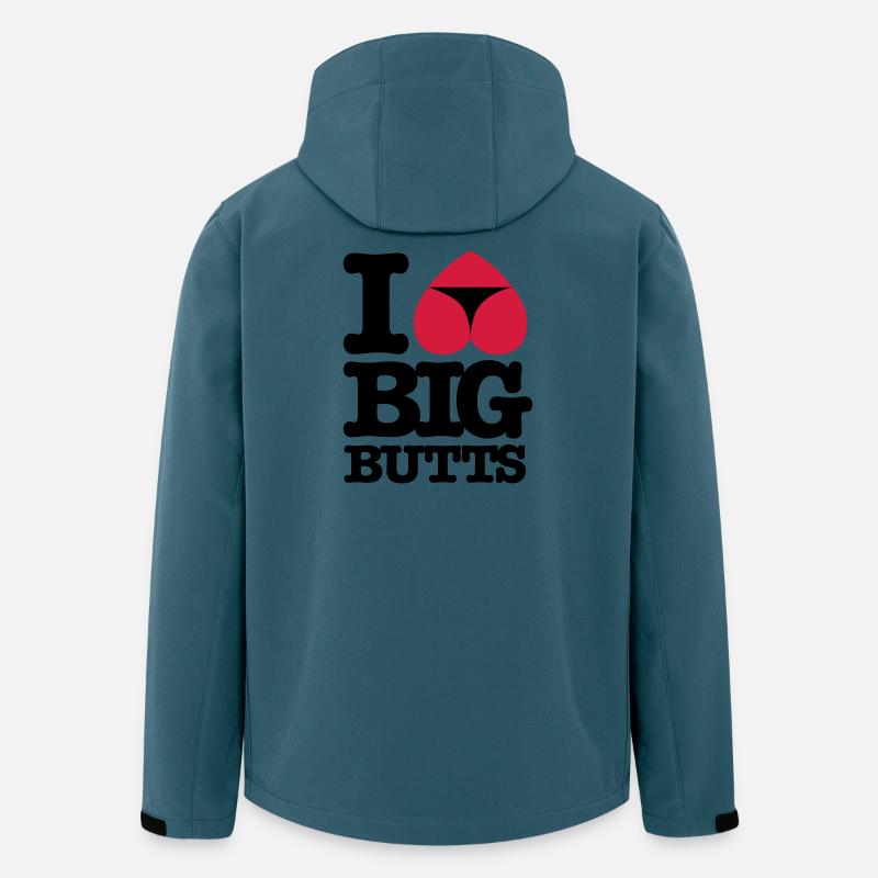 I_love_big_butts - Recycelte Männer Softshell-Jacke von Stanley/Stella - Dunkles Petrol