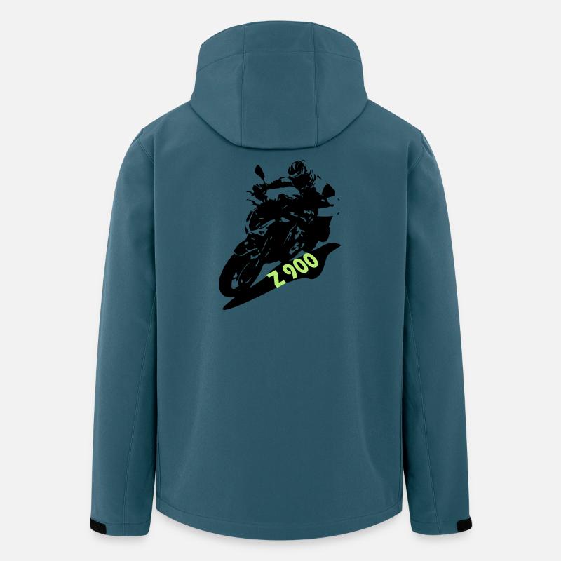 KZ900schrift2 - Recycelte Männer Softshell-Jacke von Stanley/Stella - Dunkles Petrol