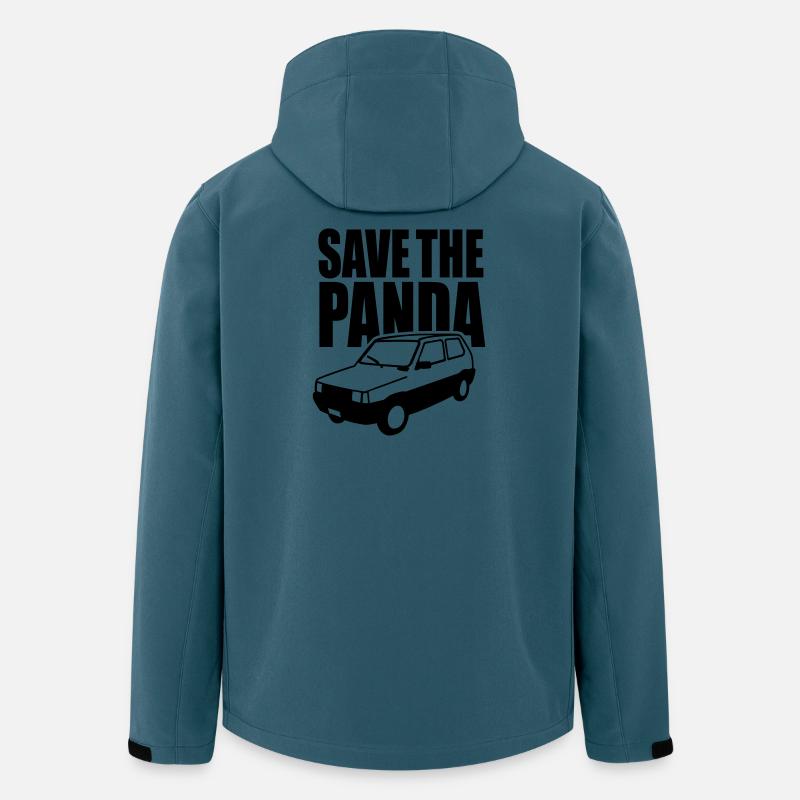 Save the panda - Recycelte Männer Softshell-Jacke von Stanley/Stella - Dunkles Petrol
