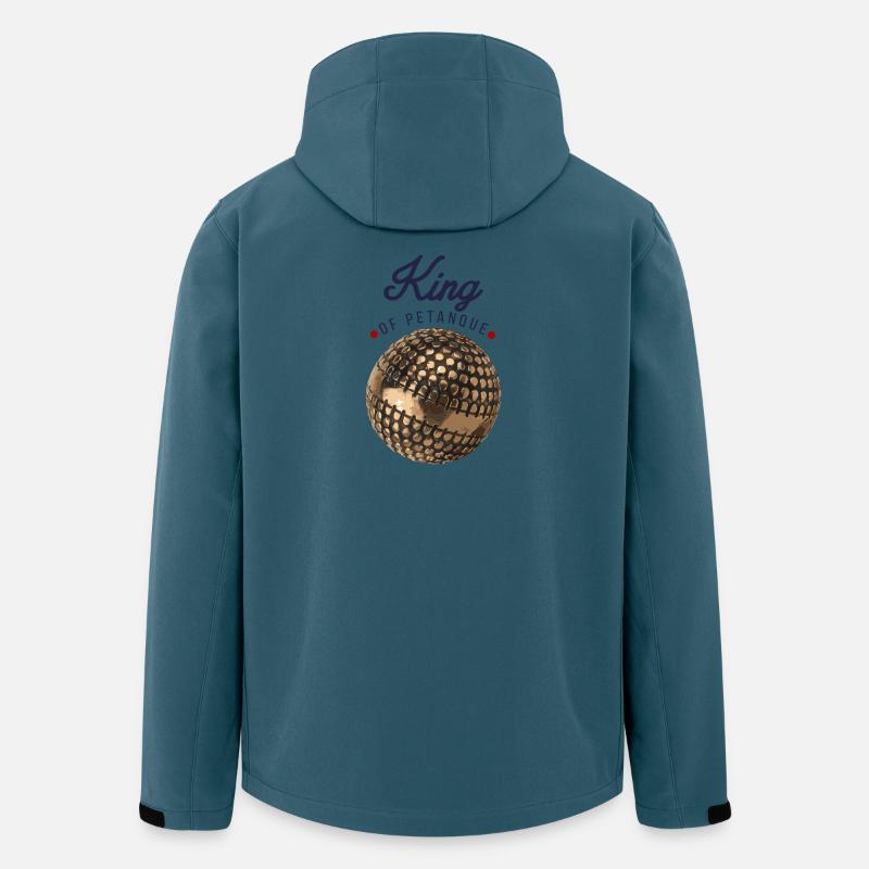 König des Boules - Recycelte Männer Softshell-Jacke von Stanley/Stella - Dunkles Petrol