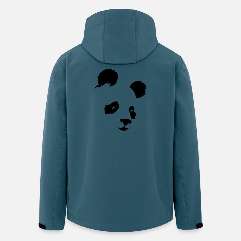 Panda - Recycelte Männer Softshell-Jacke von Stanley/Stella - Dunkles Petrol