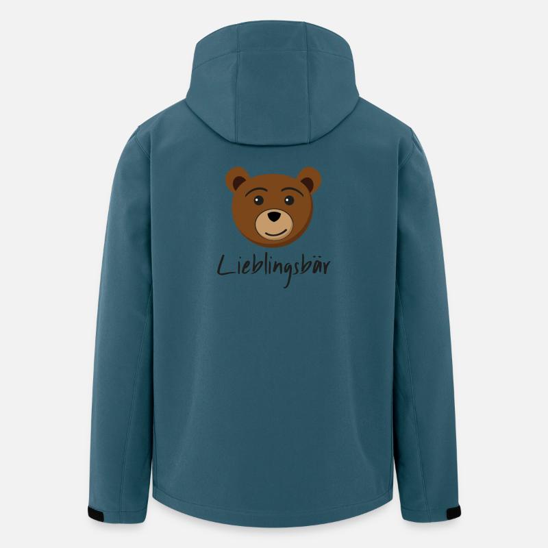 Lieblingsbär! - Recycelte Männer Softshell-Jacke von Stanley/Stella - Dunkles Petrol