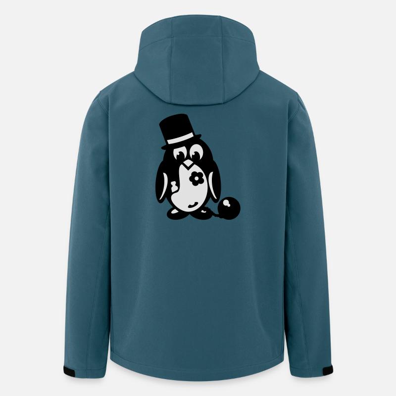 junggesellenabschied pinguin - Recycelte Männer Softshell-Jacke von Stanley/Stella - Dunkles Petrol