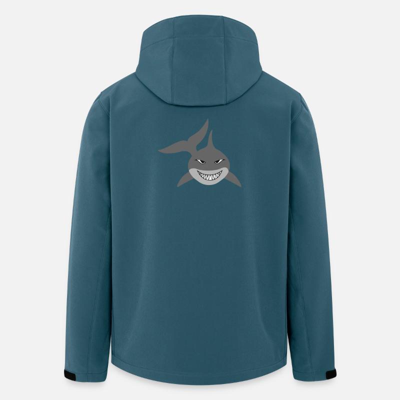 Requins - Veste softshell homme en polyester recyclé Stanley/Stella - bleu pétrole foncé