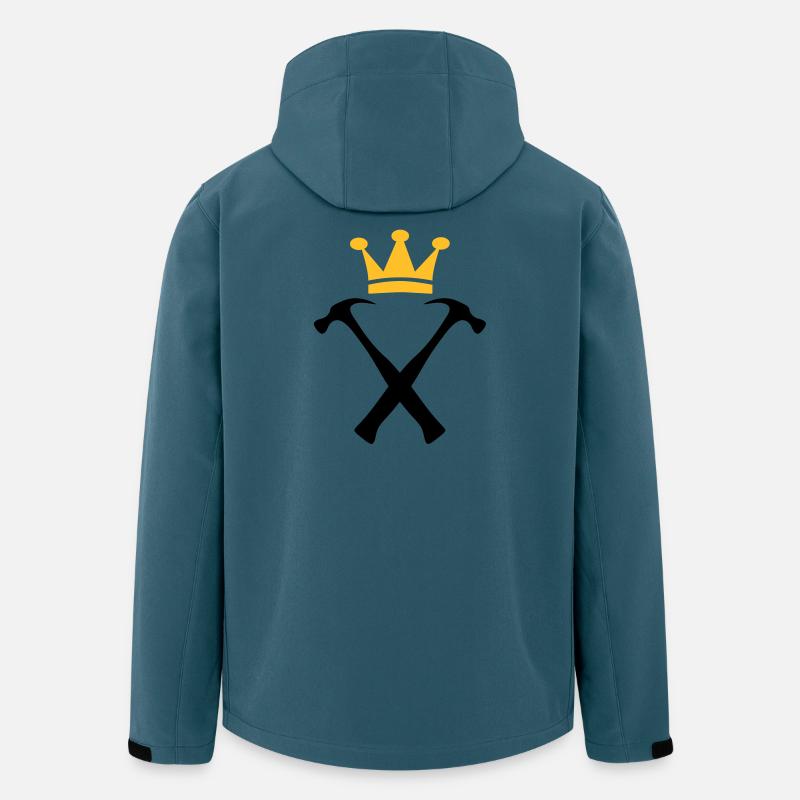 Der König der Heimwerker - Recycelte Männer Softshell-Jacke von Stanley/Stella - Dunkles Petrol