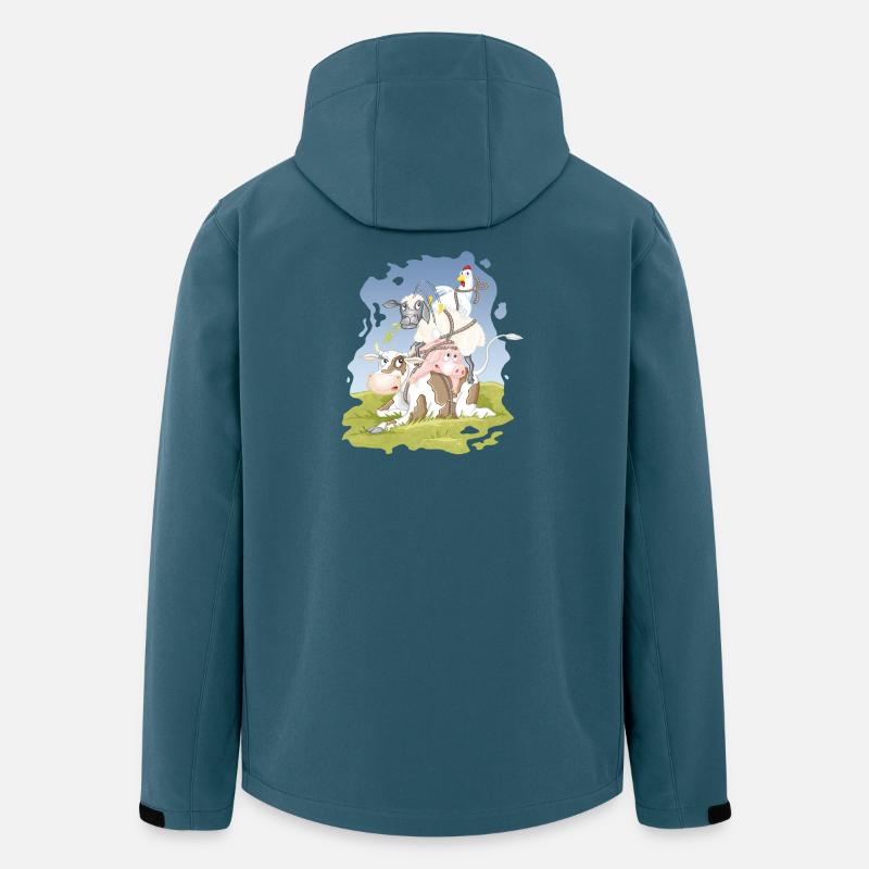 eierlegende Wollmilchsau - Recycelte Männer Softshell-Jacke von Stanley/Stella - Dunkles Petrol