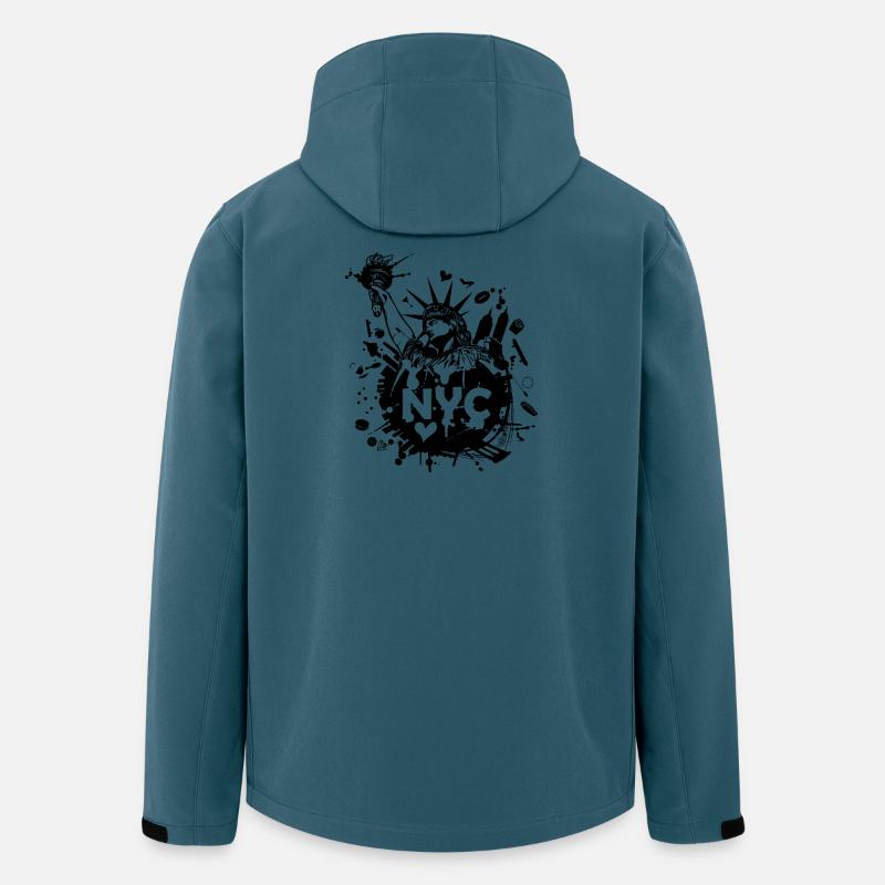 NEW YORK - Recycelte Männer Softshell-Jacke von Stanley/Stella - Dunkles Petrol
