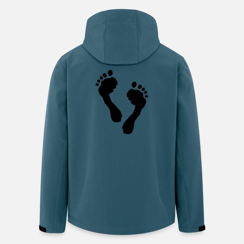 Füsse Silhouette - Recycelte Männer Softshell-Jacke von Stanley/Stella - Dunkles Petrol