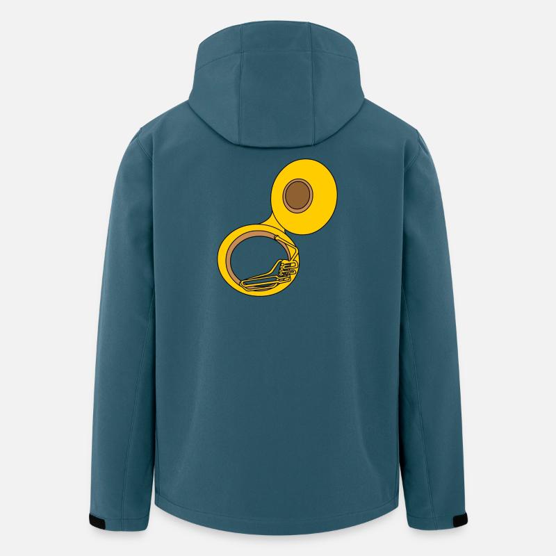 Sousaphon - Recycelte Männer Softshell-Jacke von Stanley/Stella - Dunkles Petrol