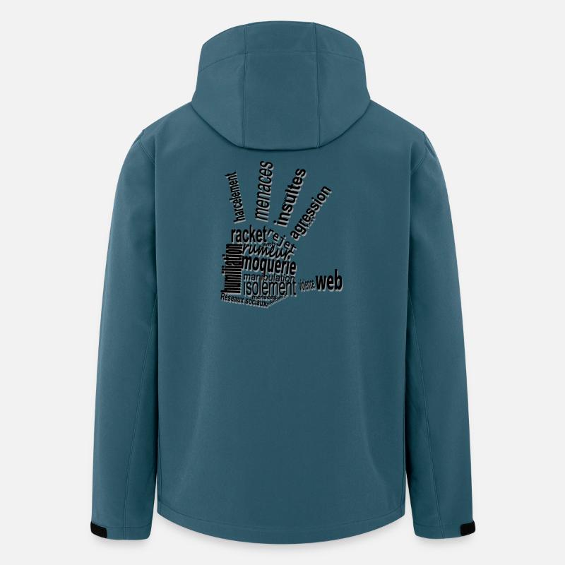 harcèlement - Veste softshell homme en polyester recyclé Stanley/Stella - bleu pétrole foncé