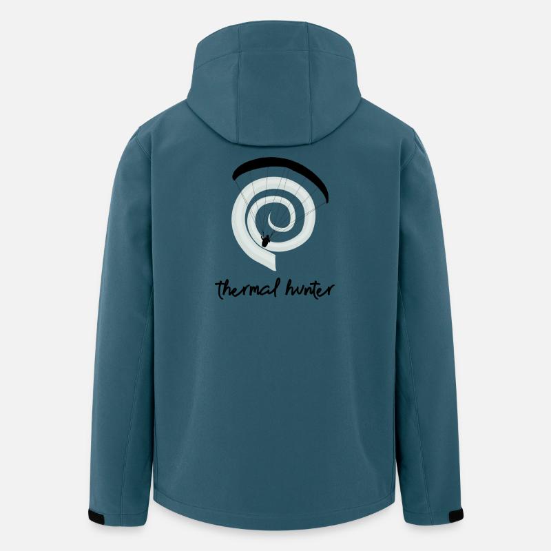 Thermal Hunter - Chemise de parapente - Veste softshell homme en polyester recyclé Stanley/Stella - bleu pétrole foncé