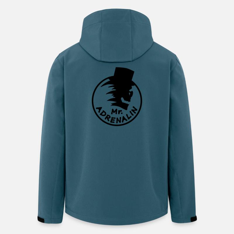 Mr. Adrenalin - Recycelte Männer Softshell-Jacke von Stanley/Stella - Dunkles Petrol
