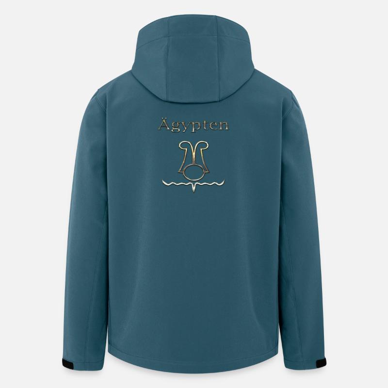 Ägypten 61 - Recycelte Männer Softshell-Jacke von Stanley/Stella - Dunkles Petrol