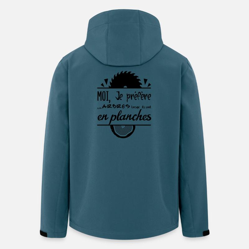 The trees are better in boards! - Men’s Recycled Softshell Jacket by Stanley/Stella - stargazer