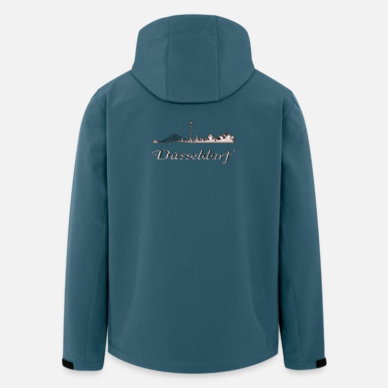 Düsseldorf - Veste softshell homme en polyester recyclé Stanley/Stella - bleu pétrole foncé