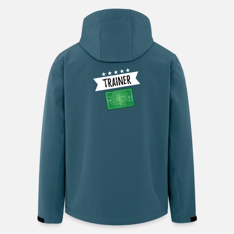 Trainer Taktiktafel - Recycelte Männer Softshell-Jacke von Stanley/Stella - Dunkles Petrol